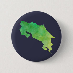 Badge Rond 5 Cm Carte du Costa Rica