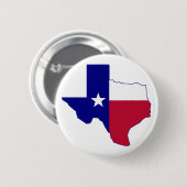 Badge Rond 5 Cm Carte du drapeau du Texas (Devant & derrière)