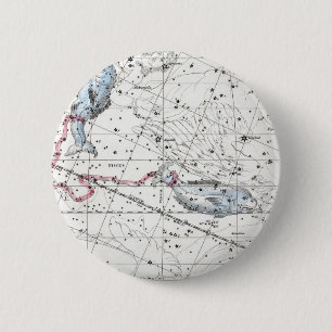 Badge Rond 5 Cm Carte du plat XXII de constellations