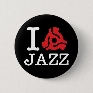 Badge Rond 5 Cm Carte I 45 Jazz