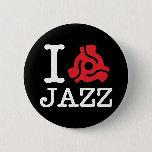 Badge Rond 5 Cm Carte I 45 Jazz (Devant)