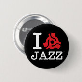 Badge Rond 5 Cm Carte I 45 Jazz (Devant & derrière)