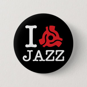 Badge Rond 5 Cm Carte I 45 Jazz