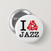 Badge Rond 5 Cm Carte I 45 Jazz (Devant & derrière)