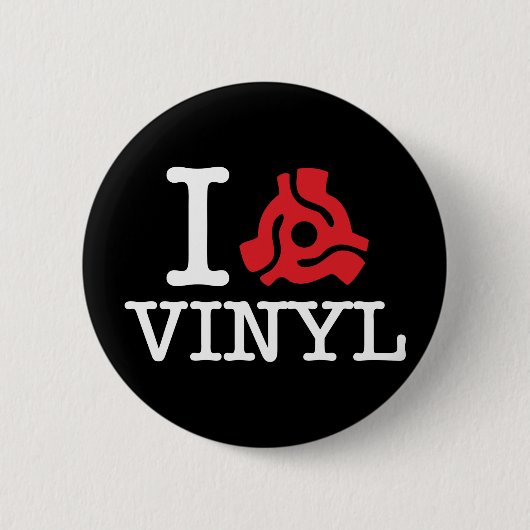 Badge Rond 5 Cm Carte I 45 Vinyl (Devant)