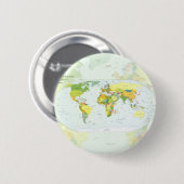 Badge Rond 5 Cm Carte mondiale Globe Pays Atlas (Devant & derrière)
