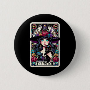 Badge Rond 5 Cm Carte Tarot Sorcière Vibes de cuisine gothique d'H