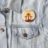 Badge Rond 5 Cm Carte Vendredi (En situation)