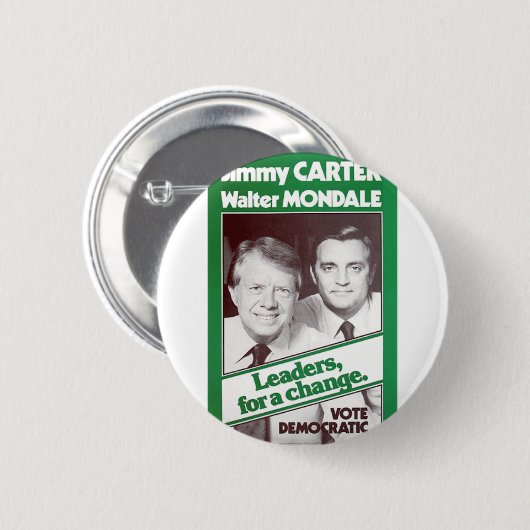 Badge Rond 5 Cm Carter - Mondale (Devant & derrière)