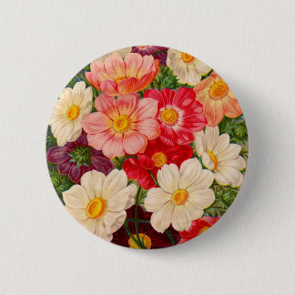 Badge Rond 5 Cm Cartes de catalogue de paquets de semences vintage