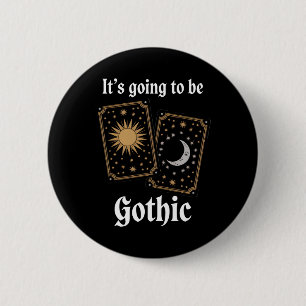 Badge Rond 5 Cm Cartes de Tarot gothique Fortune Mov Littérature M