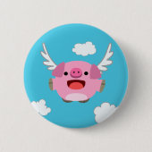 Badge Rond 5 Cm Cartogramme volant mignon (Devant)