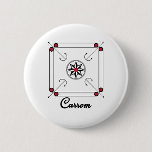 Badge Rond 5 Cm Carton Board Indian Pakistan Retro game design