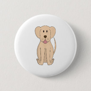 Badge Rond 5 Cm Cartoon de chien Extraordinaire Labrador Retriever