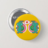 Badge Rond 5 Cm Cartoon mignon Fun Sweet Funny Funky (Devant & derrière)