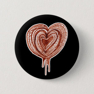 Badge Rond 5 Cm Cartouche musculaire (coeur)