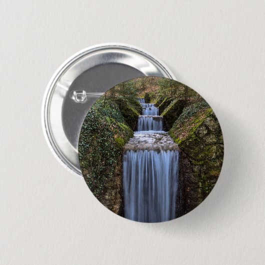 Badge Rond 5 Cm Cascade (Devant & derrière)