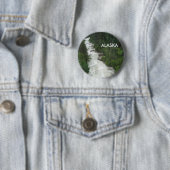 Badge Rond 5 Cm Cascade d'Alaska (En situation)