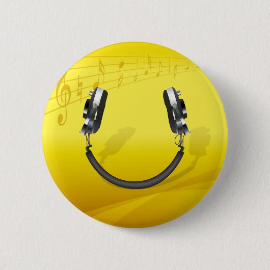 Badge Rond 5 Cm Casques souriants (Devant)