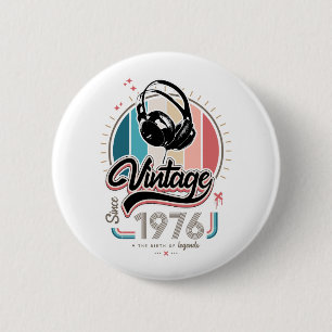 Badge Rond 5 Cm Casques vintages depuis 1976