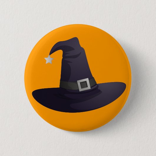 Badge Rond 5 Cm Casquette de sorcière (Devant)