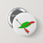 Badge Rond 5 Cm Casquette et flèche (Devant & derrière)