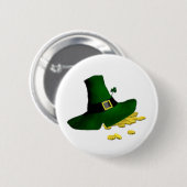 Badge Rond 5 Cm Casquette Leprechaun (Devant & derrière)