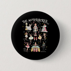 Badge Rond 5 Cm Casse-noisette Noël Xmas Famille Pyjama Assortis