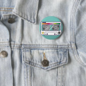 Badge Rond 5 Cm Cassette vintage (En situation)