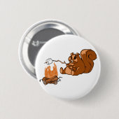 Badge Rond 5 Cm Castor de terrain de camping (Devant & derrière)
