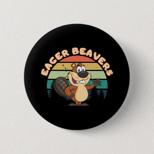 Badge Rond 5 Cm Castors zélés