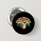 Badge Rond 5 Cm Castors zélés (Devant & derrière)