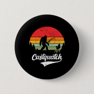 Badge Rond 5 Cm Castquatch Drôle Byss Pêcheur Pêche Mème