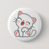 Badge Rond 5 Cm Cat (Devant)