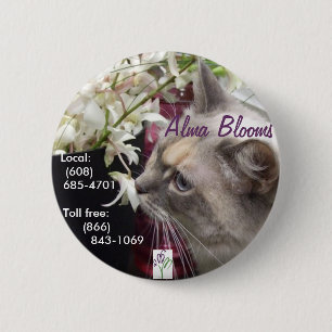 Badge Rond 5 Cm Cat