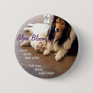 Badge Rond 5 Cm Cat