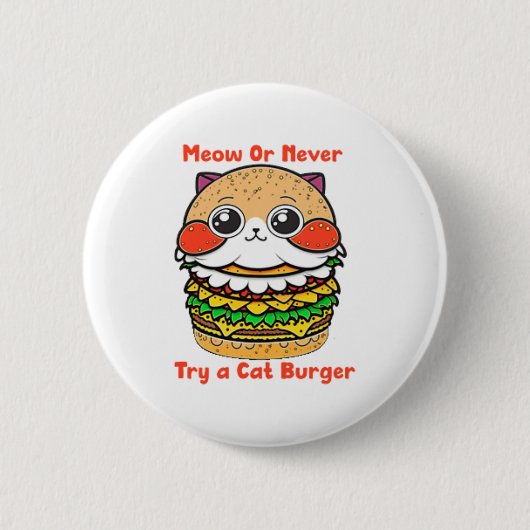 Badge Rond 5 Cm Cat (Devant)