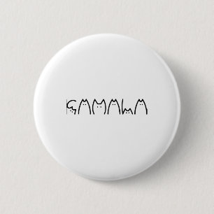 Badge Rond 5 Cm Cat Comma La Kamala Harris Pour Président 2024 Ele