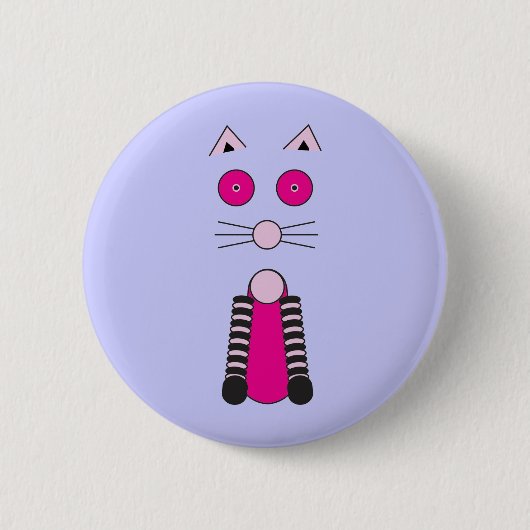 Badge Rond 5 Cm CAT élégant (Devant)