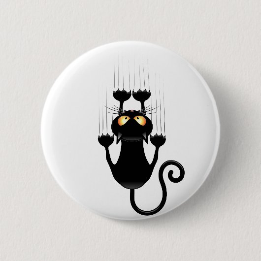Badge Rond 5 Cm Cat Falling down fun dessin personnage (Devant)