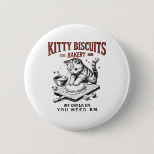 Badge Rond 5 Cm Cat Kneading Kitty Biscuits Boulangerie Nous Vous 