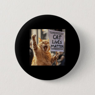 Badge Rond 5 Cm Cat Lives