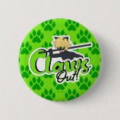 Badge Rond 5 Cm Cat Noir | Claws Out ! (Devant)