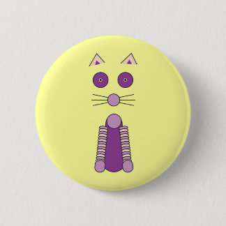 Badge Rond 5 Cm CAT pourpre