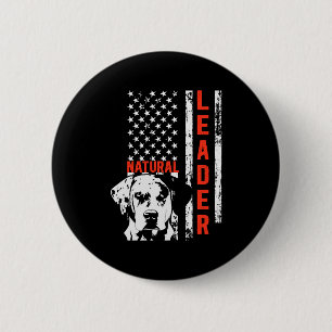Badge Rond 5 Cm Catahoula Leopard Dog nous Drapeau Natural Leader