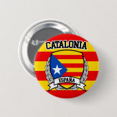 Badge Rond 5 Cm Catalogne (Devant & derrière)