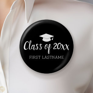 Badge Rond 5 Cm Catégorie d'année et nom - Le noir peut changer de