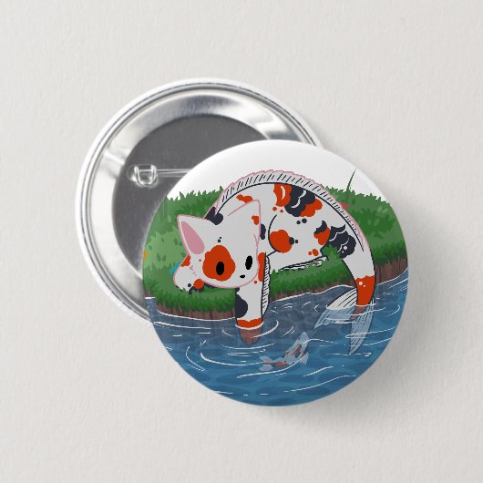 Badge Rond 5 Cm Catfish (Devant & derrière)