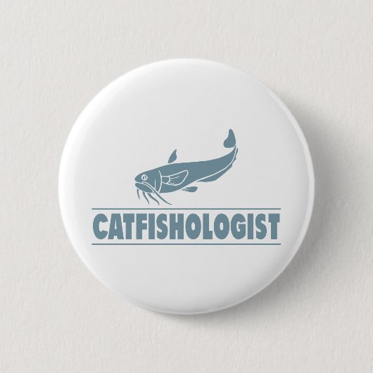 Badge Rond 5 Cm Catfish Fishing, Cook, Manger (Devant)