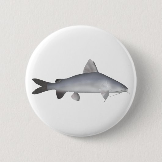 Badge Rond 5 Cm Catfish Saumon Blu (Devant)
